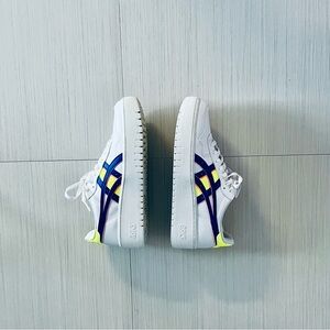 White Fashion Sneakers with Neon Color Accents